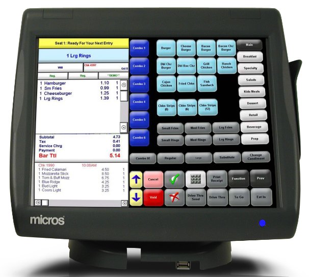 Micros CE WS5A Terminal with Stand (MWS5ACEN)