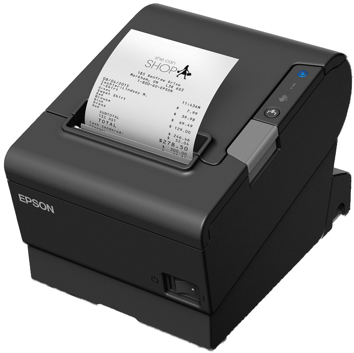 Epson TM-T88VI Parallel Printer; no P/S; black (TM886PG)