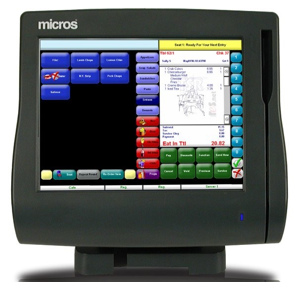 Micros WS4LX Terminal with Stand (MWS4LX)