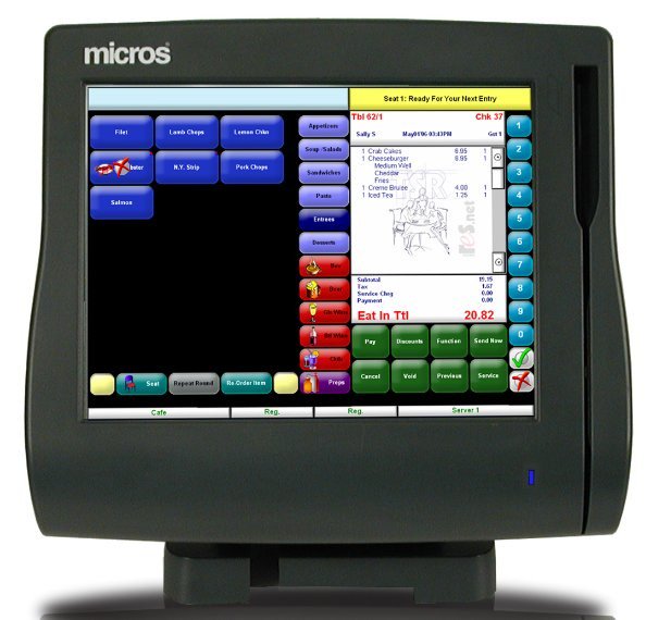 Micros WS4 Terminal with Stand (MWS4)