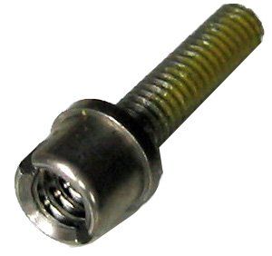 threaded stainless slotted nut screw for serial connectors