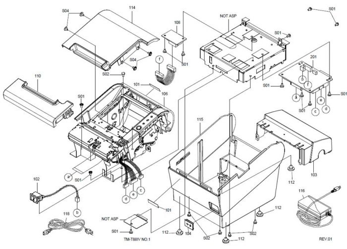 Epson TM-T88IV Printer Part (TM884X)