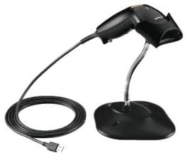 Motorola LS1203 scanner kit; USB interface; stand; black (SYM1203UGKT)